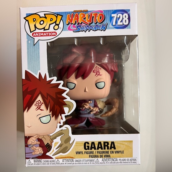 Funko Pop Animation: Naruto Shippuden 728 Metallic Gaara Vinyl Figure, New. - Picture 2 of 5